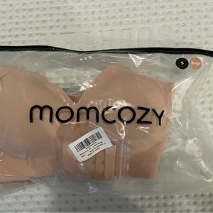 MomCozy hands free nursing bra size small, beige, NWT